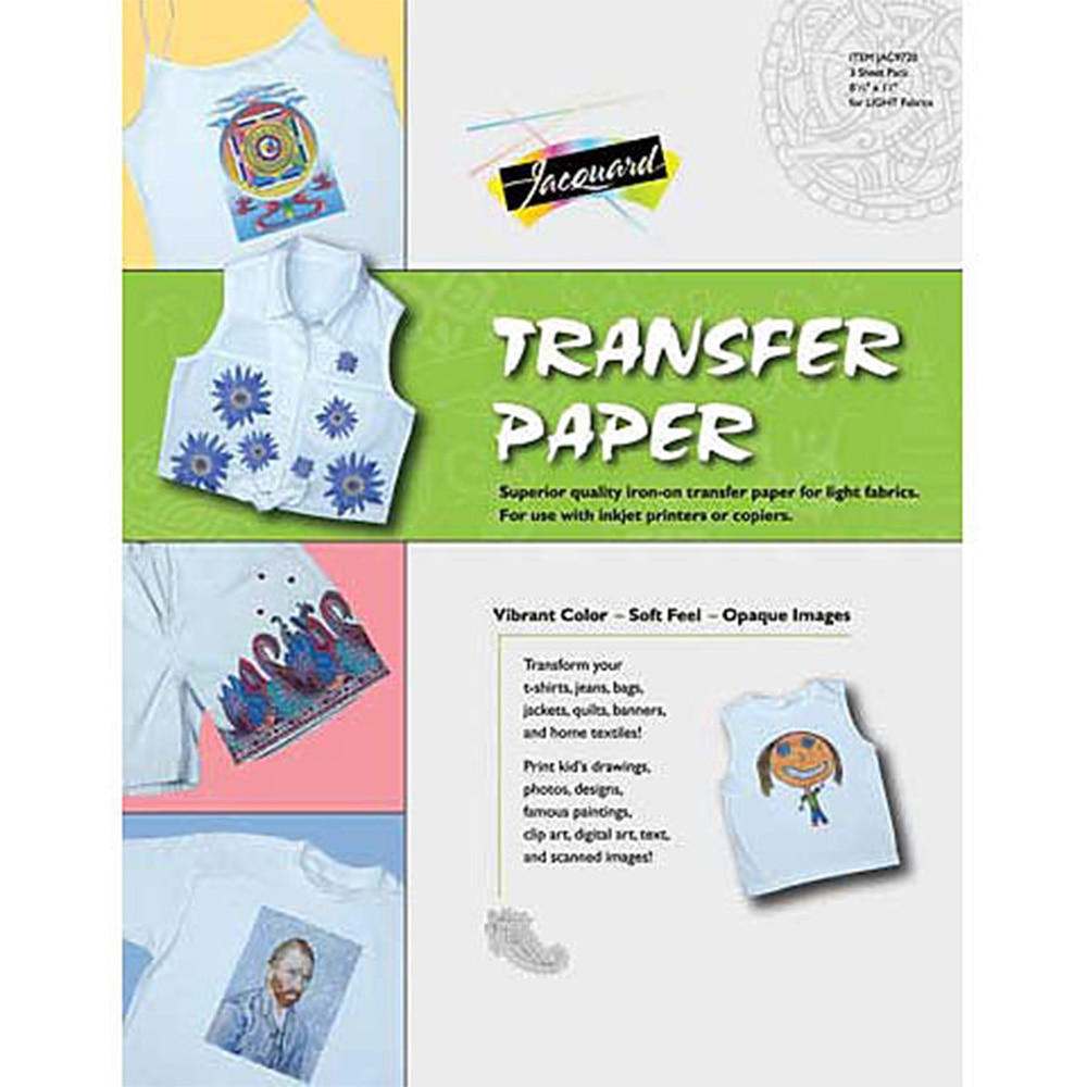 Jacquard, Transfer Paper, Light Fabric, 3 pack